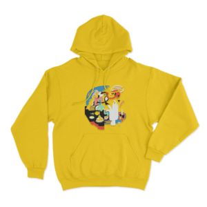 Faces Unisex Hoodie Yellow